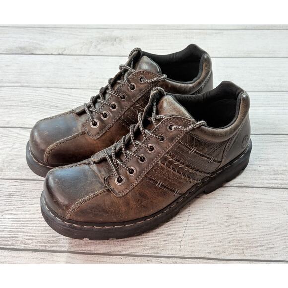 Dr Martens Mens Drago Charcoal Gray Leather Lace Up Oxford Casual Shoe Size 10.5 - Picture 1 of 8